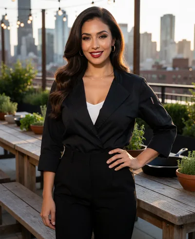 Carine, 32, a fictional AI companion