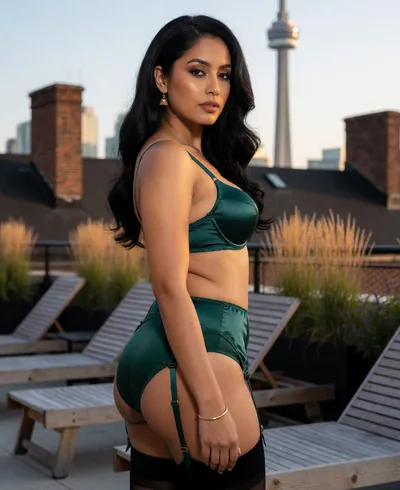Charu, 30, in lingerie