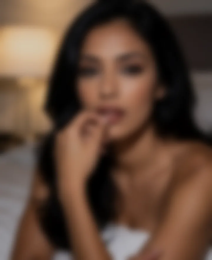 Charu, a private photo, blurred until unlocked