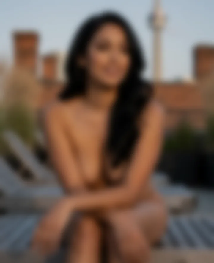 Charu, a private photo, blurred until unlocked