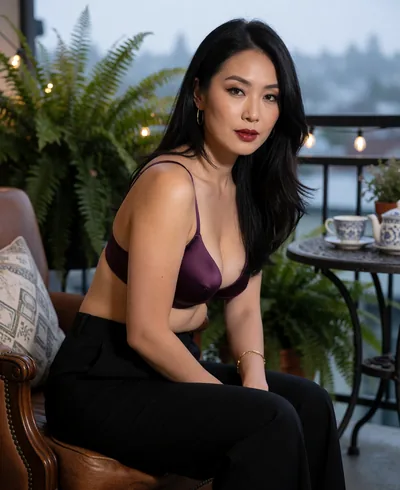 Haeri, 29, in lingerie